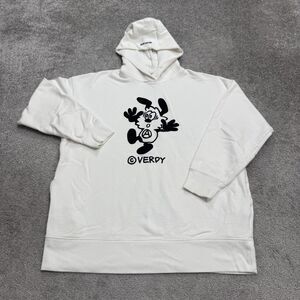 Uniqlo UT x Verdy Pullover Rise Again Hoodie Graphic Sweatshirt Mens Large White